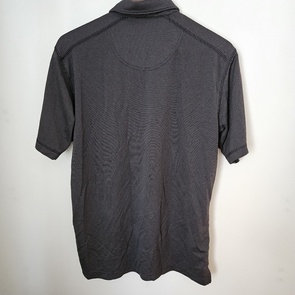 Bolle Polo Shirt Short Sleeve Collar Dark Gray Black Golf Performance Neutral - Picture 4 of 11